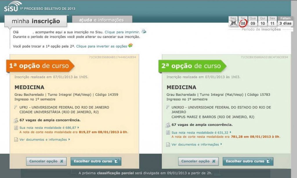 print sisu medicina aprovação