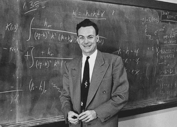 Foto do físico Richard Feynman