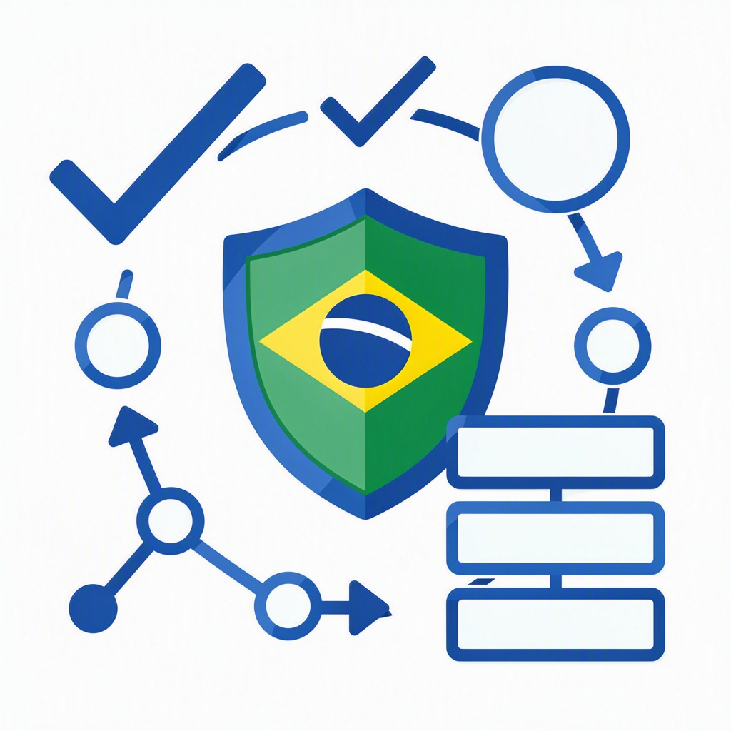 Ilustração abstrata sobre logística e certificação do Enem 2026, sem texto